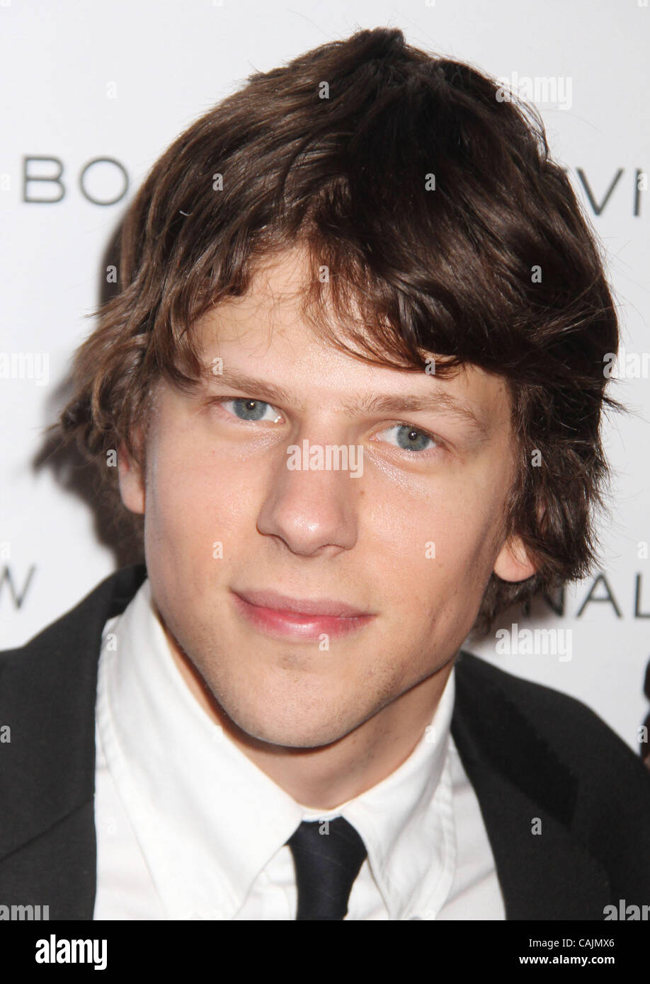 11. Januar 2011 - New York, New York, US - Schauspieler JESSE EISENBERG besucht der 2011 National Board der Überprüfung der Motion Pictures Awards Gala bei Cipriani 42nd Street statt. (Bild Kredit: Nancy Kaszerman/ZUMAPRESS.com ©) Stockfoto