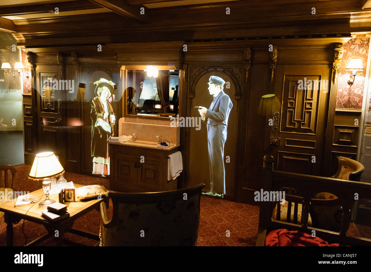 Nachbau Des First Class Kabine An Bord Der Titanic Mit