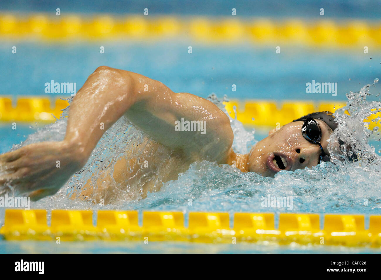 Kosuke Hagino (JPN), 2. April 2012 - Schwimmen: JAPAN schwimmen 2012 Männer 400 m Lagenschwimmen Finale am internationalen Pool Tatsumi, Tokio, Japan. (Foto von Yusuke Nakanishi/AFLO SPORT) [1090] Stockfoto