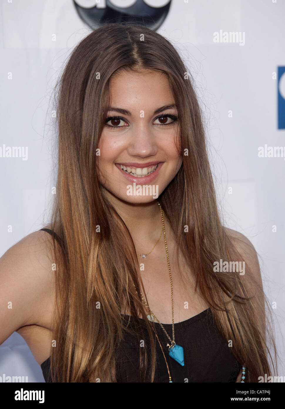 21. April 2012 kommt - Universal City, Kalifornien, USA - EMERSON TENNEY für einen Block Party profitieren zystische Fibrose mit The Band From TV in der Wisteria Lane. (Kredit-Bild: © Lisa O'Connor/ZUMAPRESS.com) Stockfoto