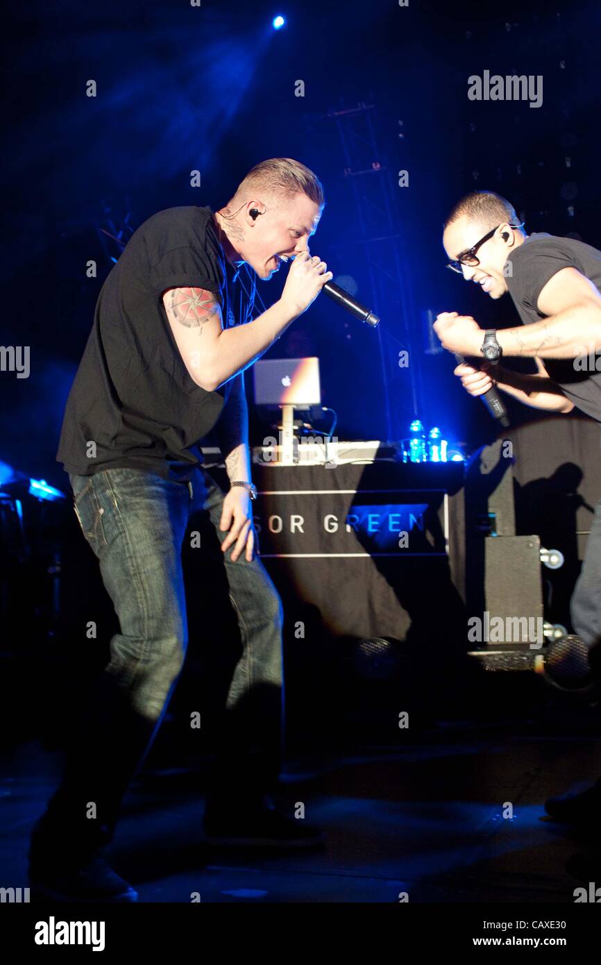 05.02.2012: Professor Green Konzert am Rivermead Leisure Centre, Reading, UK. Stockfoto