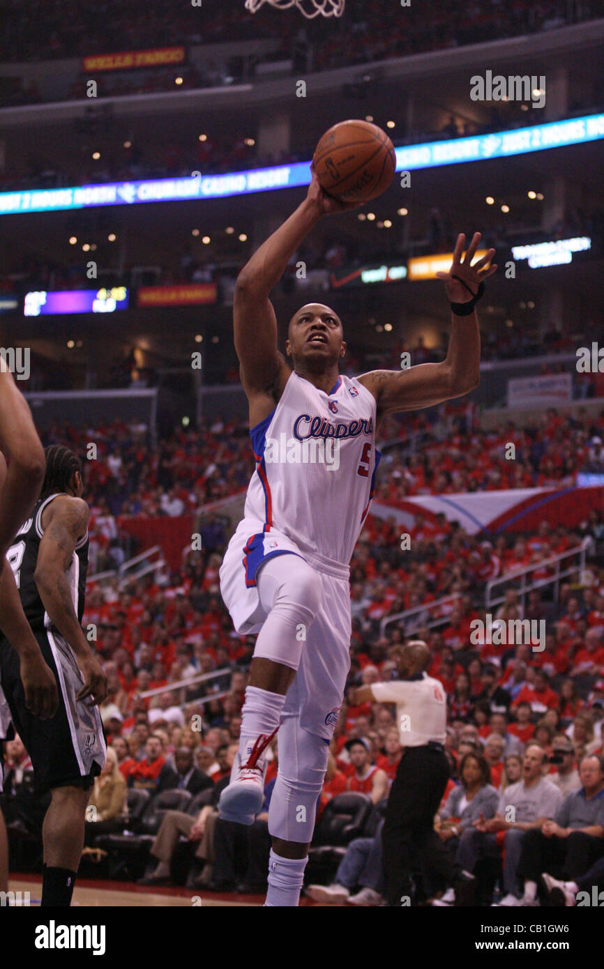 19.05.2012. Staples Center, Los Angeles, Kalifornien.  Caron Butler #5 die Clippers während des Spiels. Die San Antonio Spurs besiegte die Los Angeles Clippers mit dem Endstand von 96-86 in Spiel 3 der NBA Playoffs im Staples Center in der Innenstadt von Los Angeles CA. Stockfoto