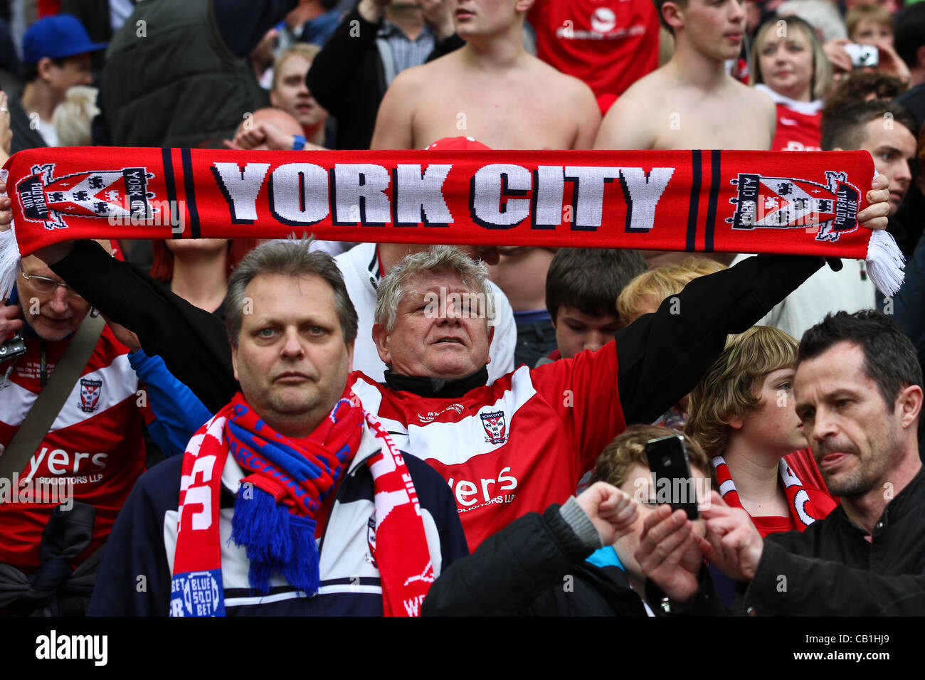 LONDON, ENGLAND - 20.Mai: 2011 / 12 Blue Square Bet Conference League Promotion Finale zwischen Luton Town FC und York City FC im Wembley-Stadion am 20. Mai 2012 in London, England. (Foto: Dave Horn - Extreme Blende Fotografie) Stockfoto