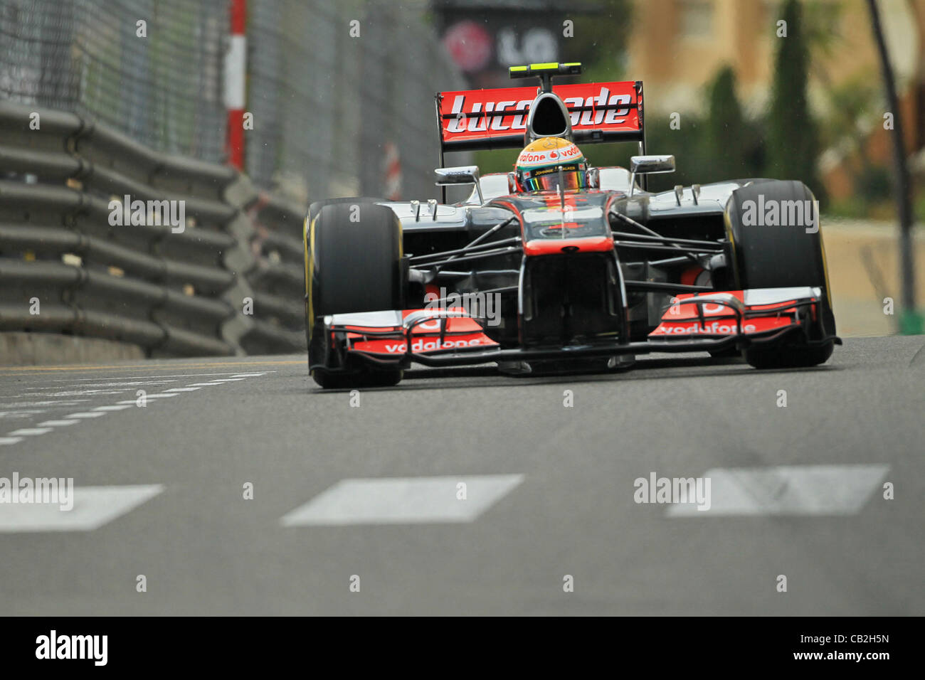 24.05..2012. Monte-Carlo, Monaco.  Monte Carlo F1 grand Prix.  Lewis Hamilton während der donnerstags-Sitzung in Monaco Stockfoto