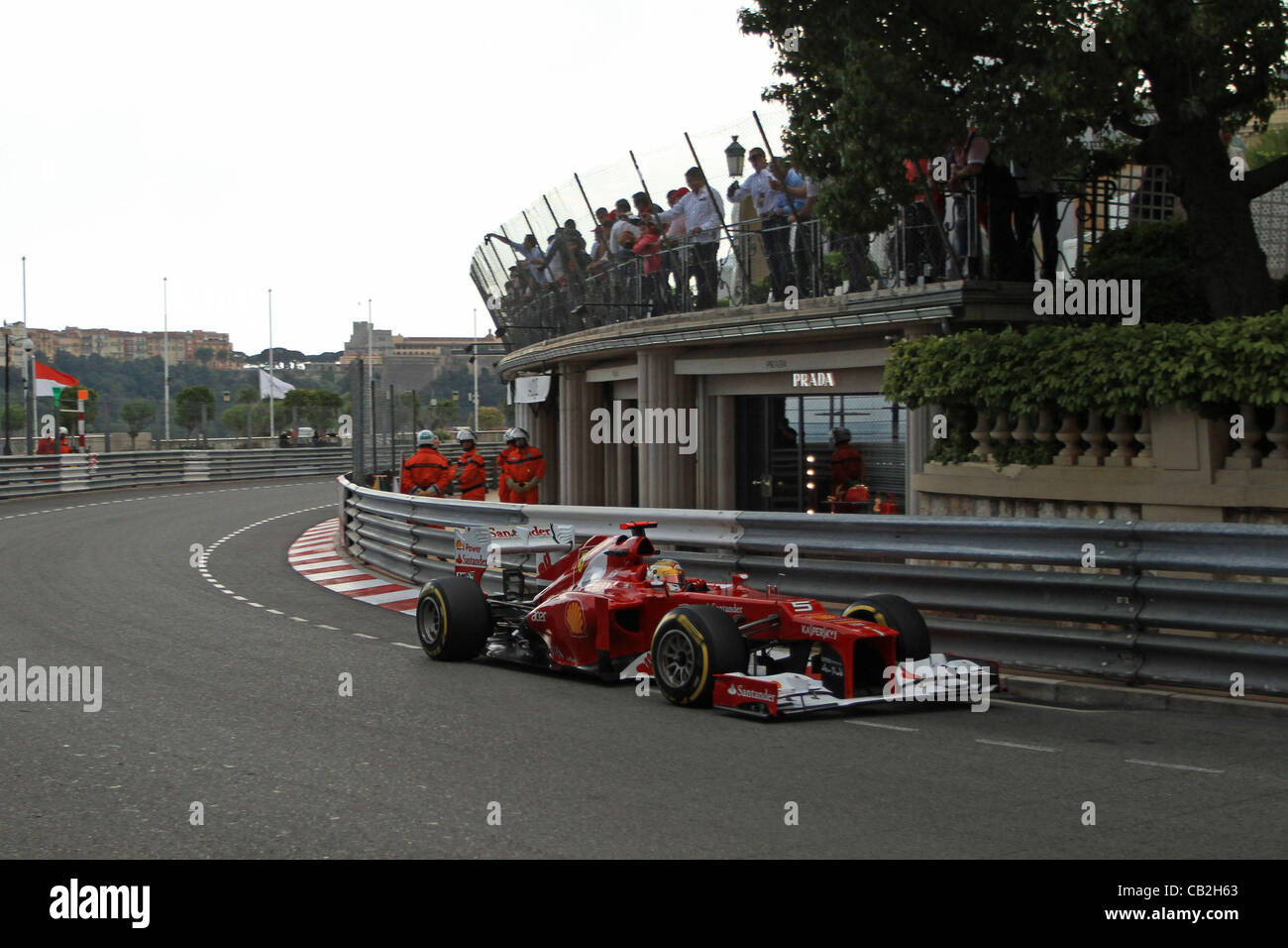 24.05..2012. Monte-Carlo, Monaco.  Monte Carlo F1 grand Prix.  Fernando Alonso das donnerstags-Training Stockfoto