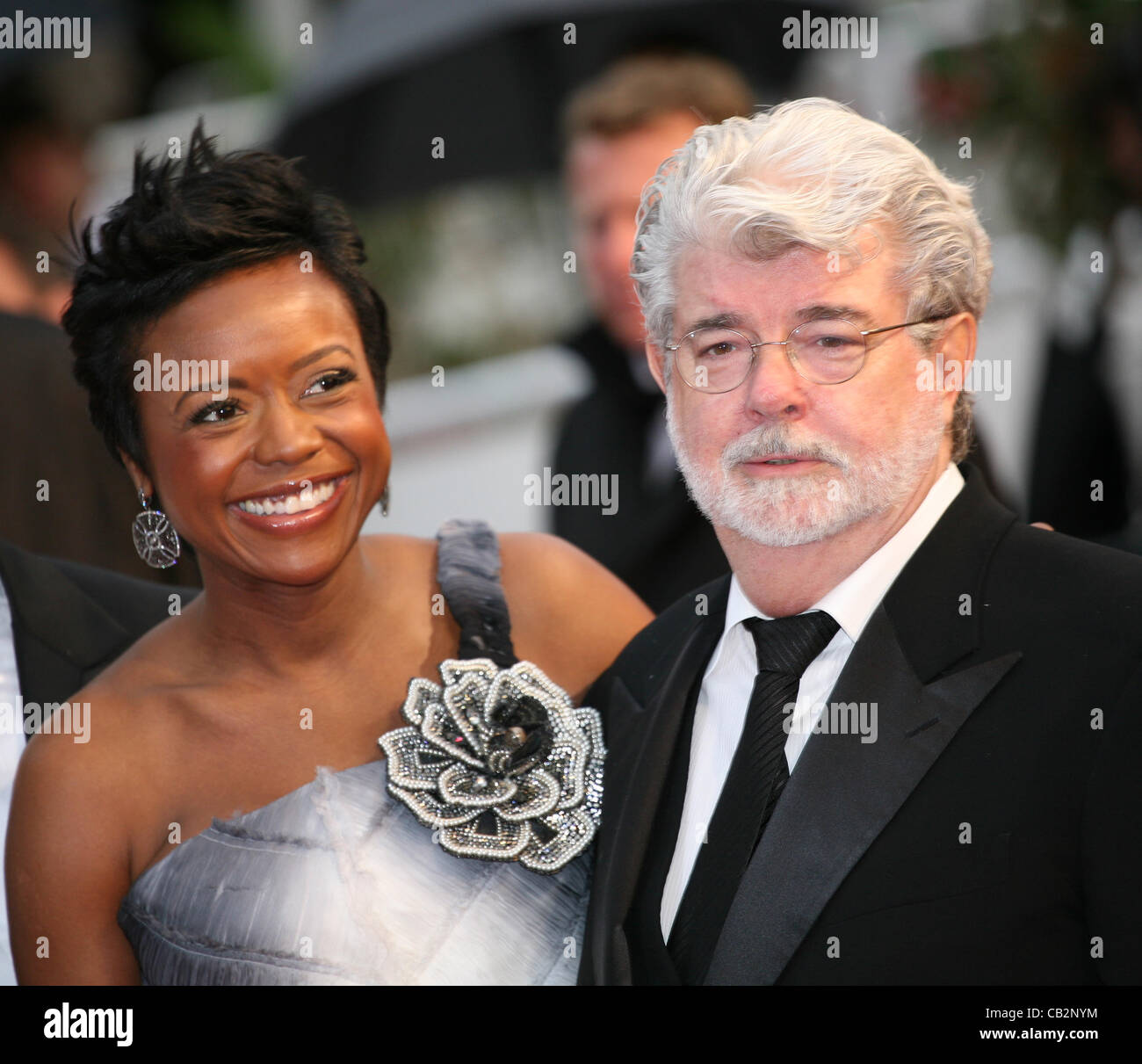 Regisseur George Lucas bei der Cosmopolis-Gala-Vorführung bei der 65. Cannes Film Festival France. Cosmopolis ist unter der Regie von David Cronenberg und basierend auf dem Buch von Autor Don Dellilo.  Freitag, 25. Mai 2012 in Cannes Film Festival, Frankreich. Stockfoto