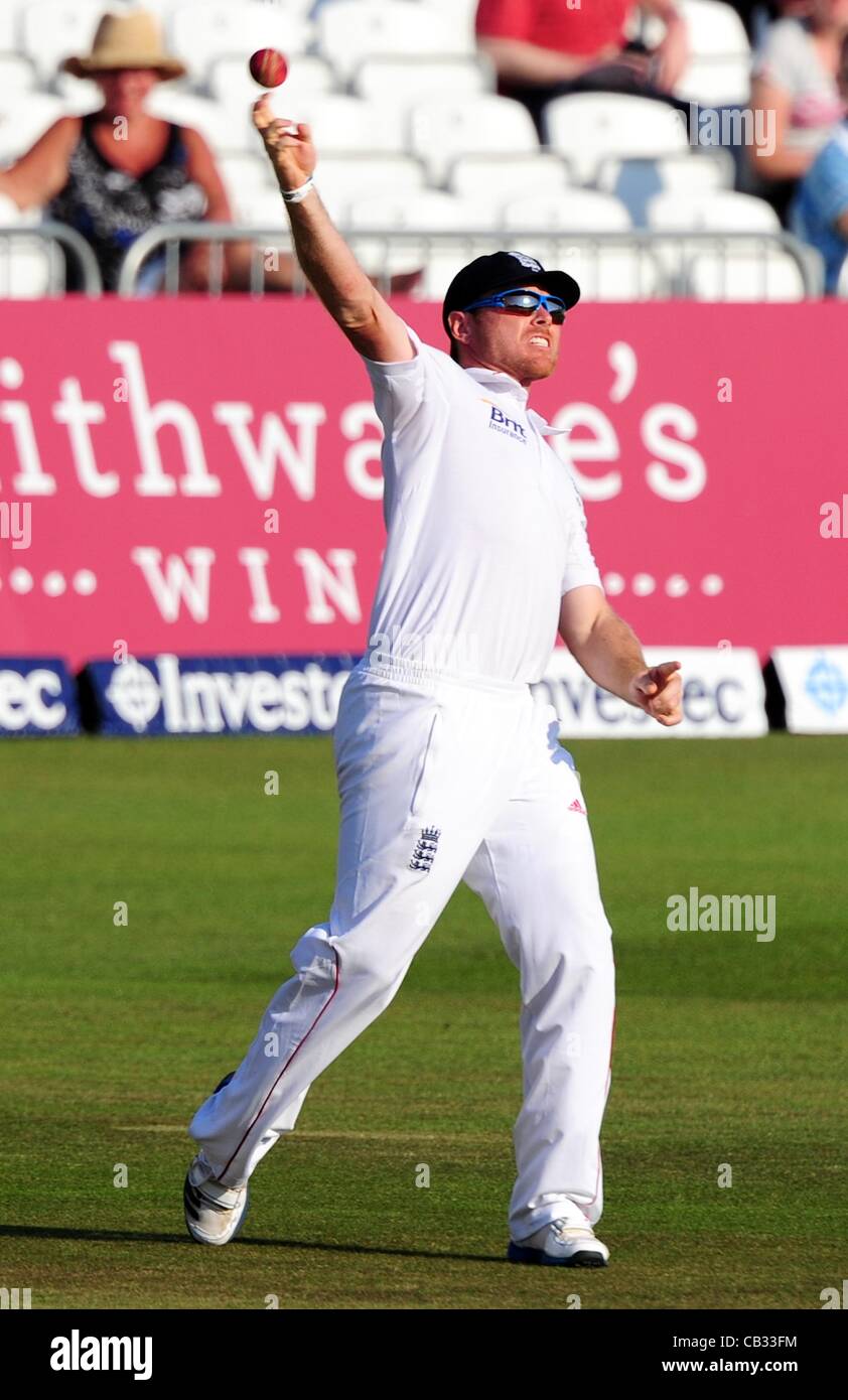 27.05.2012 Nottingham, England. Ian Bell in Aktion während des zweiten Test England gegen die West Indies im Trent Bridge. Stockfoto