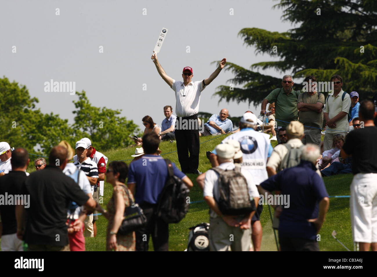 24.05.12 Virginia Wasser, England.  Allgemeine Ansichten von Wentworth während der BMW PGA Championship auf dem Westplatz. Stockfoto