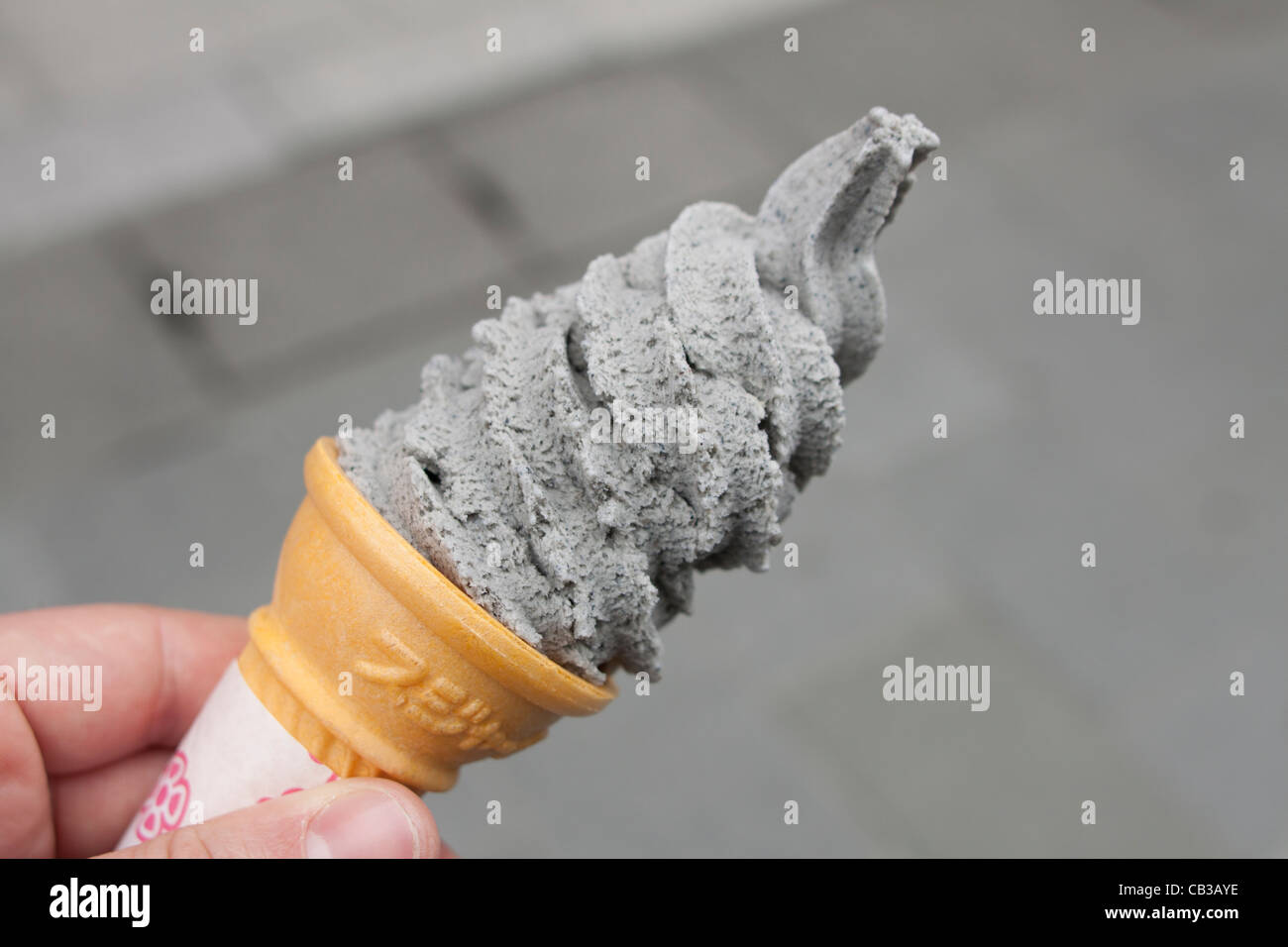 Sesam Geschmack Eis in Japan Stockfoto