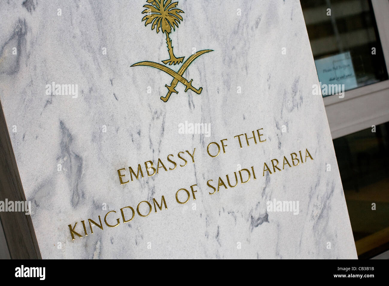 Die Botschaft des Königreichs Saudi-Arabien in Washington, DC. Stockfoto