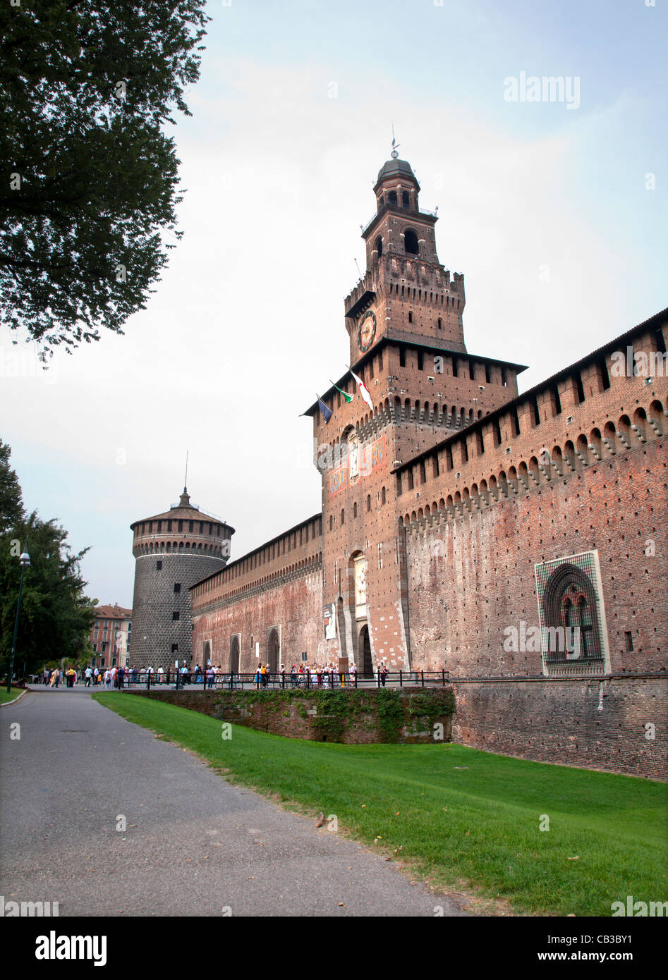 Mailand - Castello Sforzesco Stockfoto