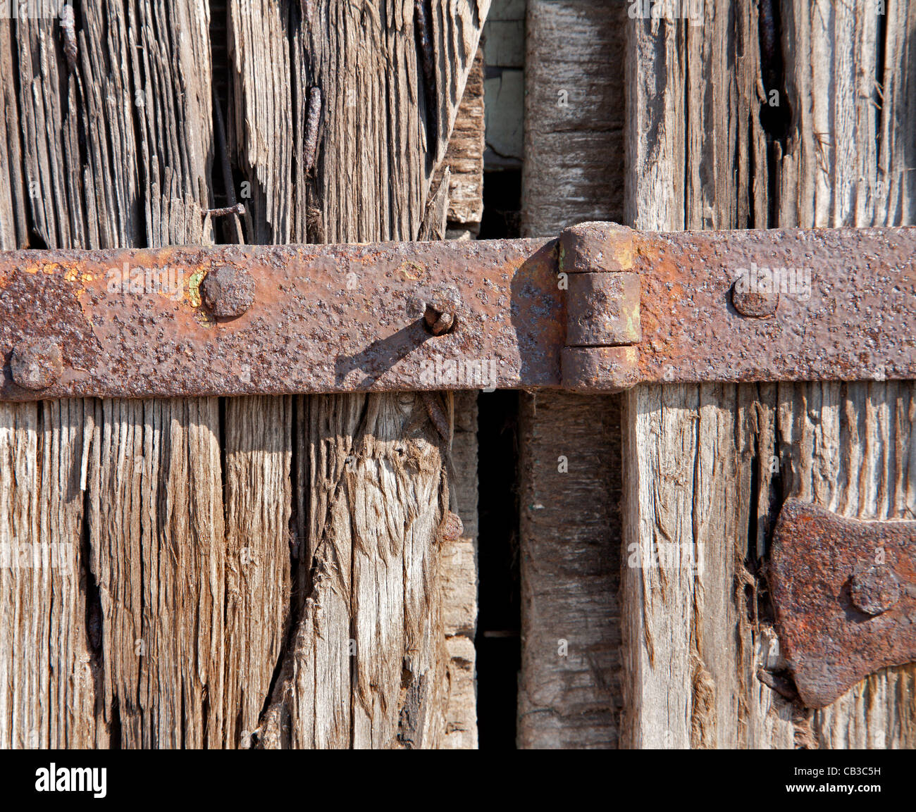 Detail der alten blinden Stockfoto
