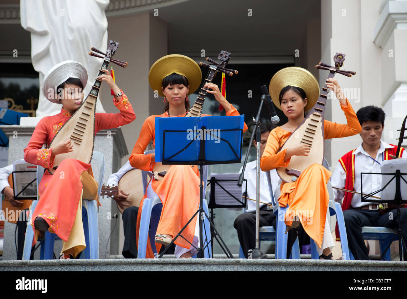 Vietnam, Ho-Chi-Minh-Stadt, das Opera House, traditionelle Musikkonzert Stockfoto