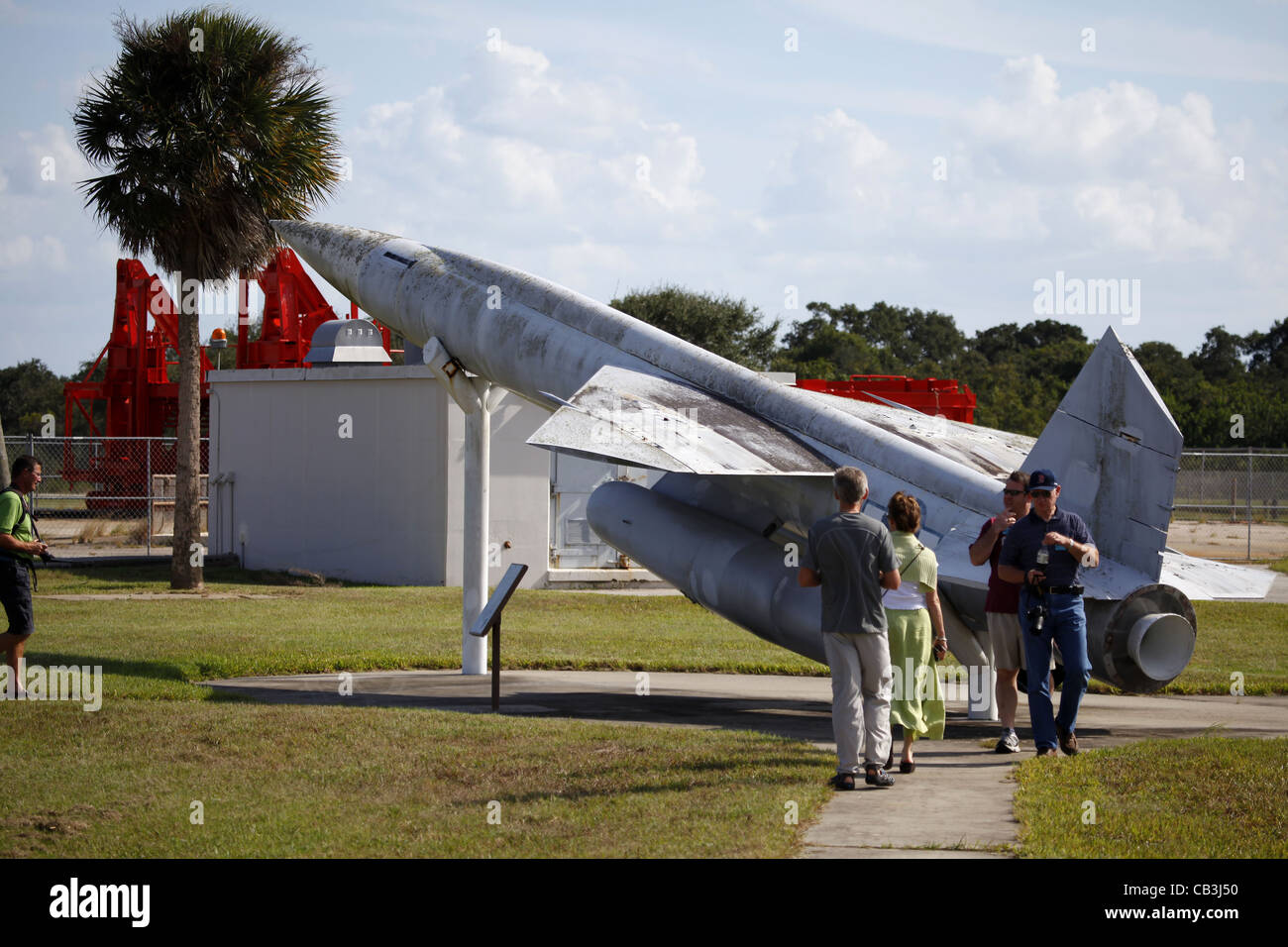 Alten Rakete Rakete am Kennedy Space center Stockfoto