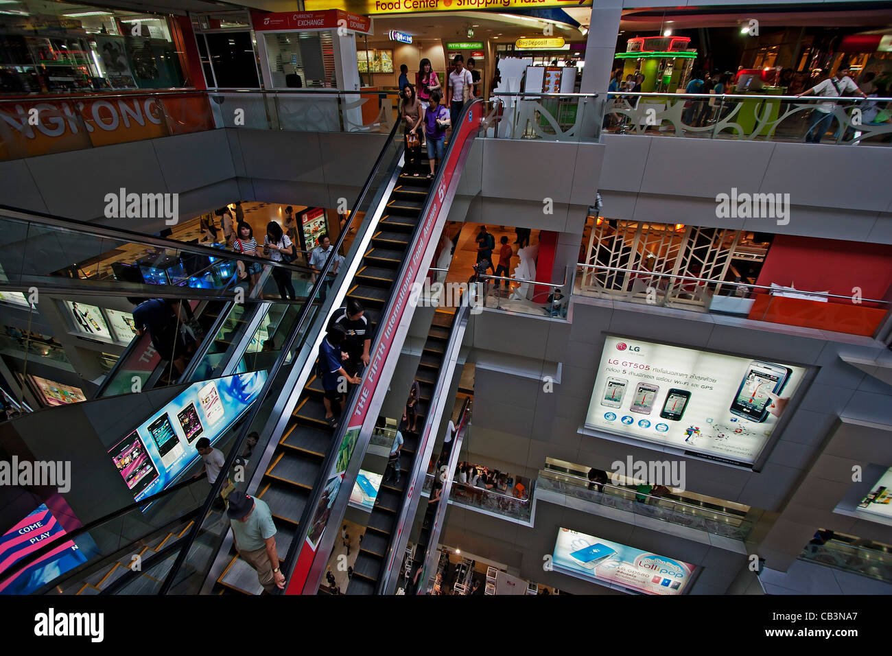 Thailand, Bangkok Interieur von MBK Einkaufszentrum Stockfoto