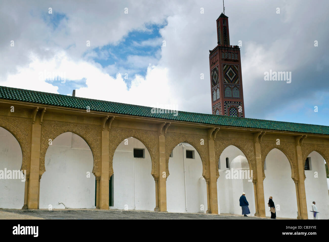 Moschee am Platz 9 Avril 1947, Tanger, Marokko, Nordafrika Stockfoto