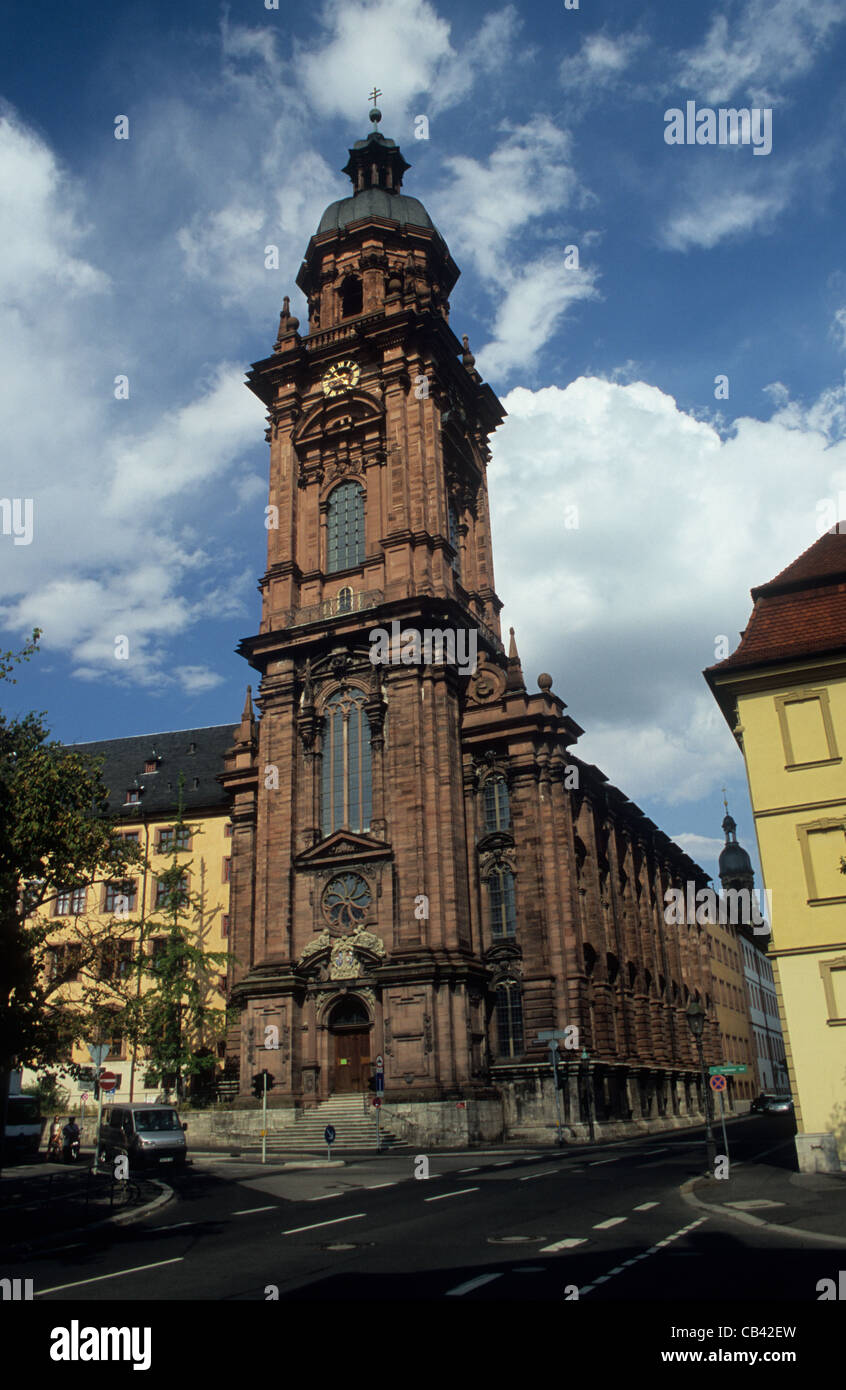 Deutschland, romantische Straße, Würzburg, Gemeindehaus. Stockfoto