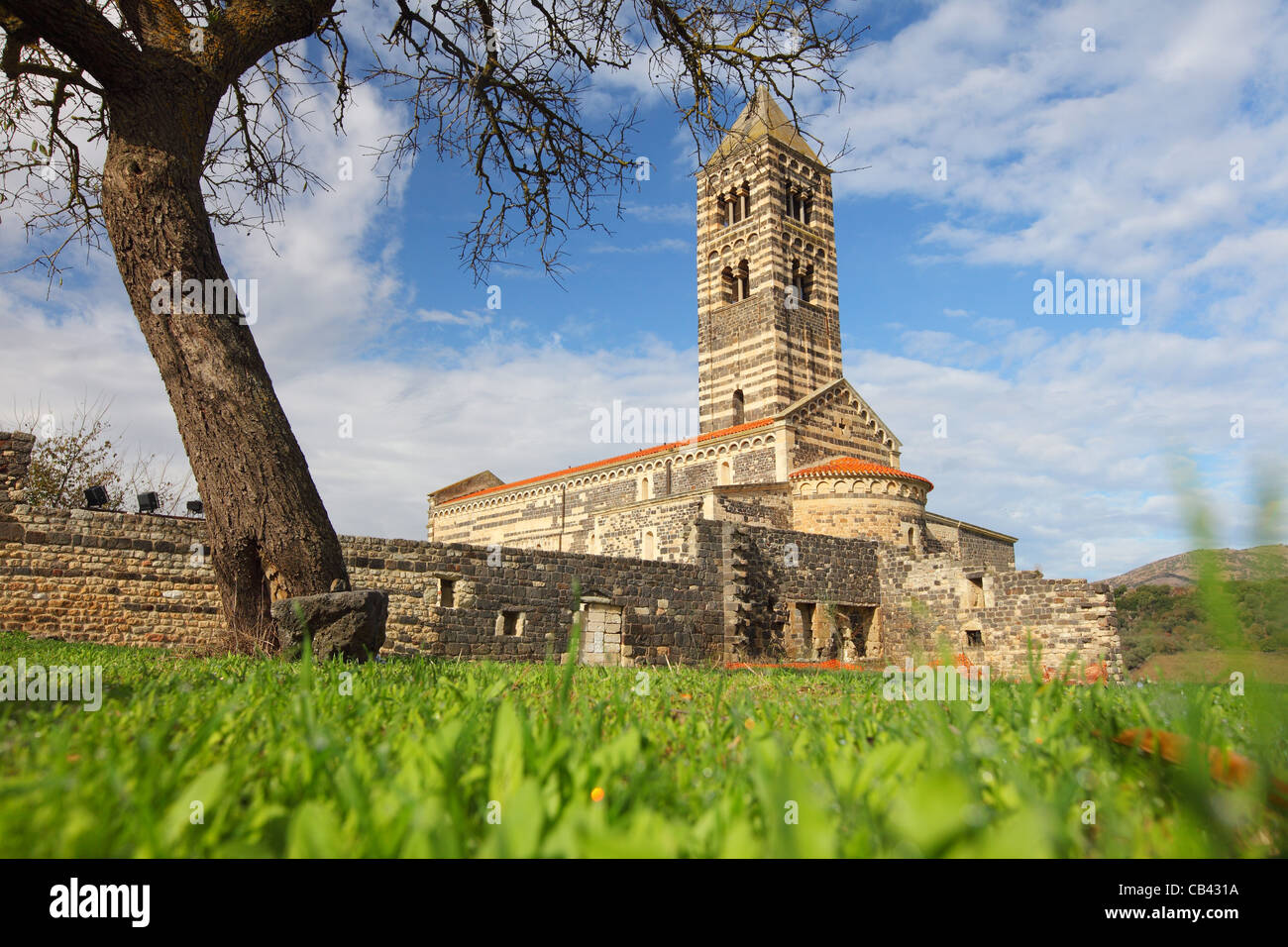 Sardinien, Cagliari, Italien, Kirche, Basilika der Heiligen Dreifaltigkeit von Saccargia, Santissima Stockfoto