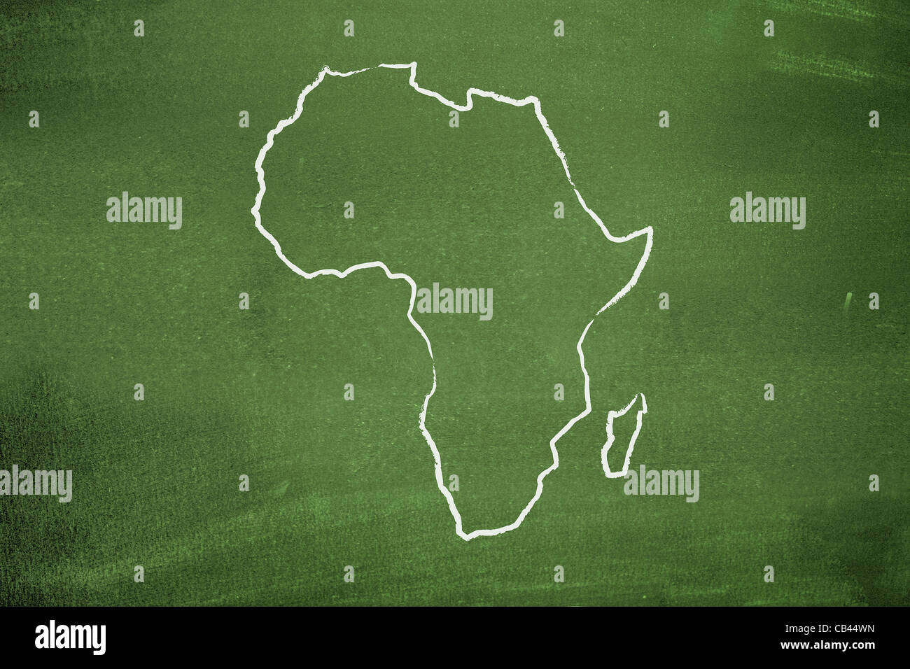 Afrika Karte Stockfoto