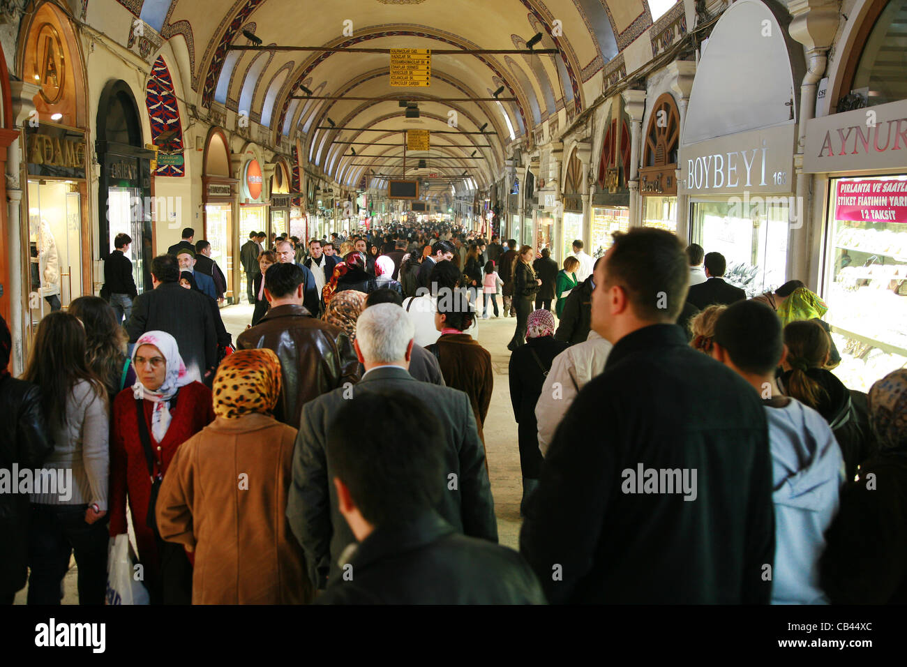 Der große Basar in Istanbul, Türkei. Stockfoto