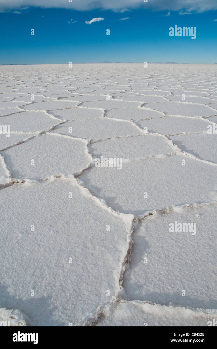 Salar de Uyuni Salz flach Stockfoto