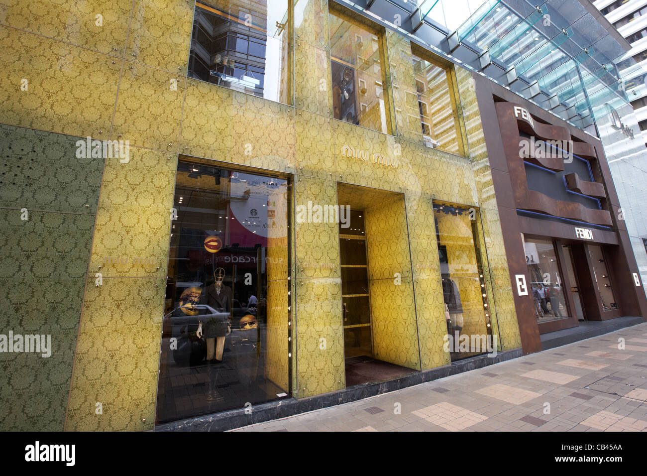 Miu Miu Store in Tsim Sha Tsui Kowloon Hong Kong Sonderverwaltungsregion Hongkong China Stockfoto