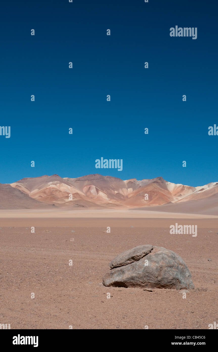 Berg der sieben Farben, Salar de Uyuni Stockfoto