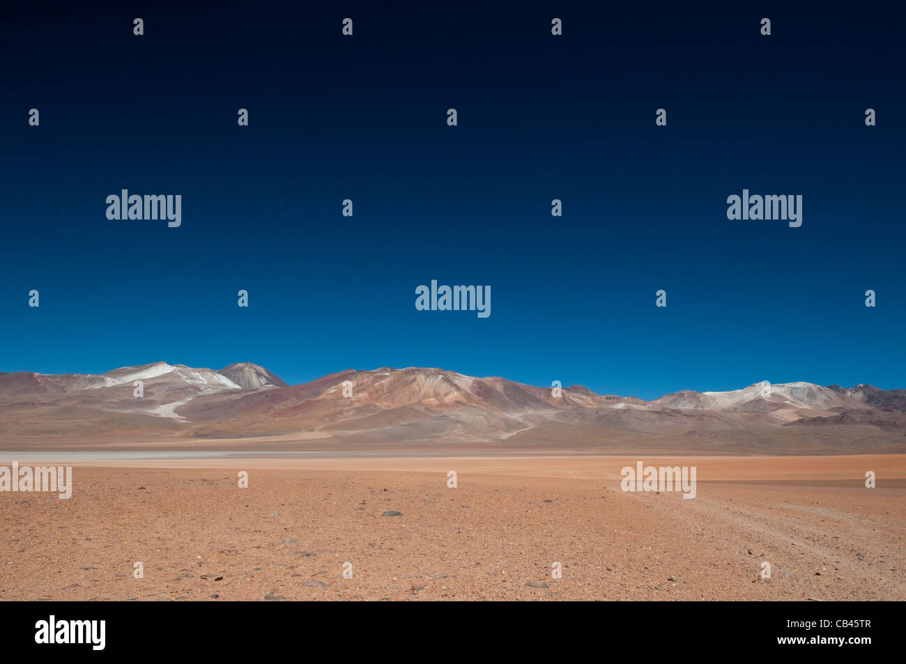 Berg der sieben Farben, Salar de Uyuni Stockfoto