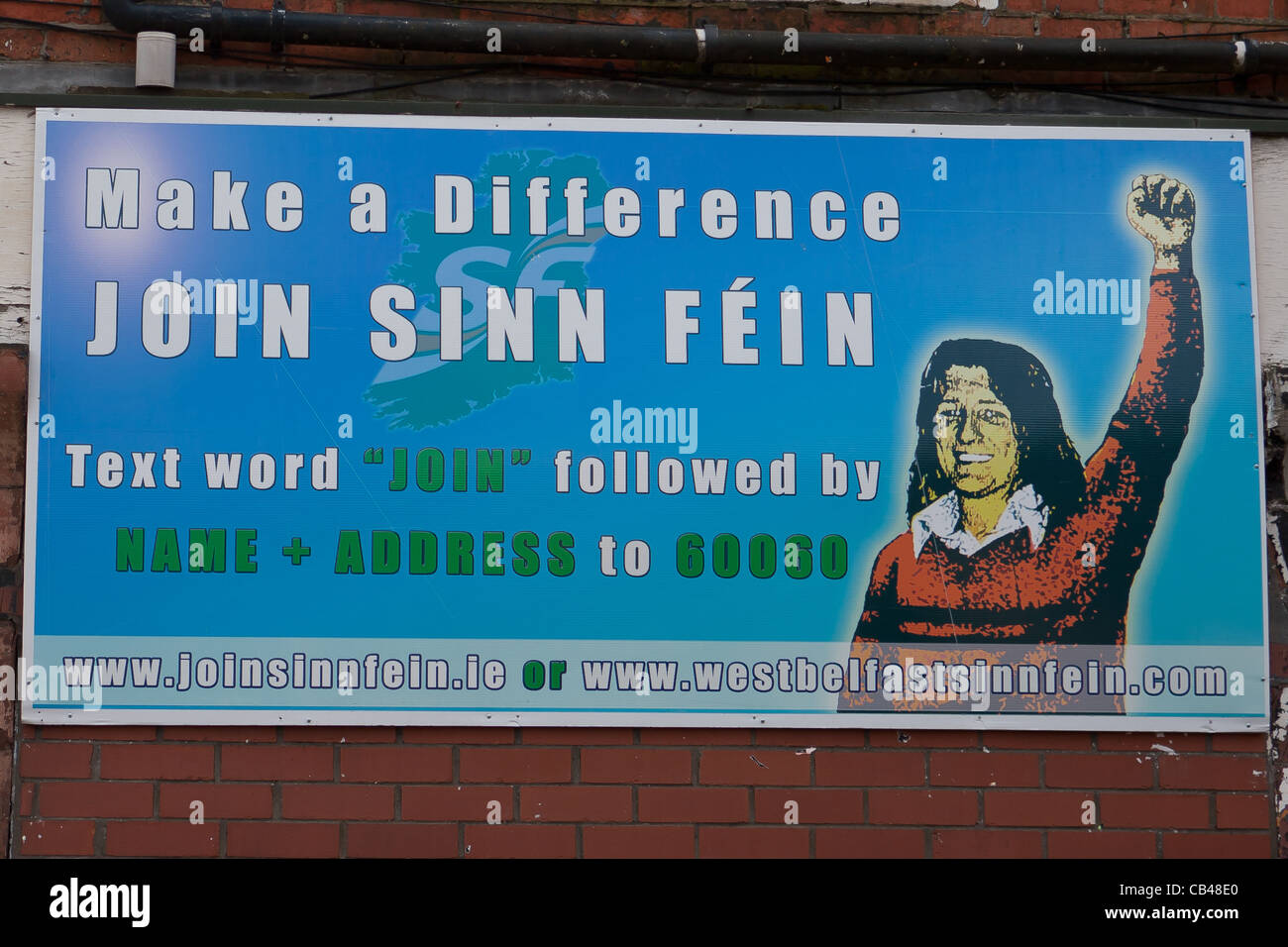 Sinn Féin IRA Hungerstreik Bobby sands Stockfoto