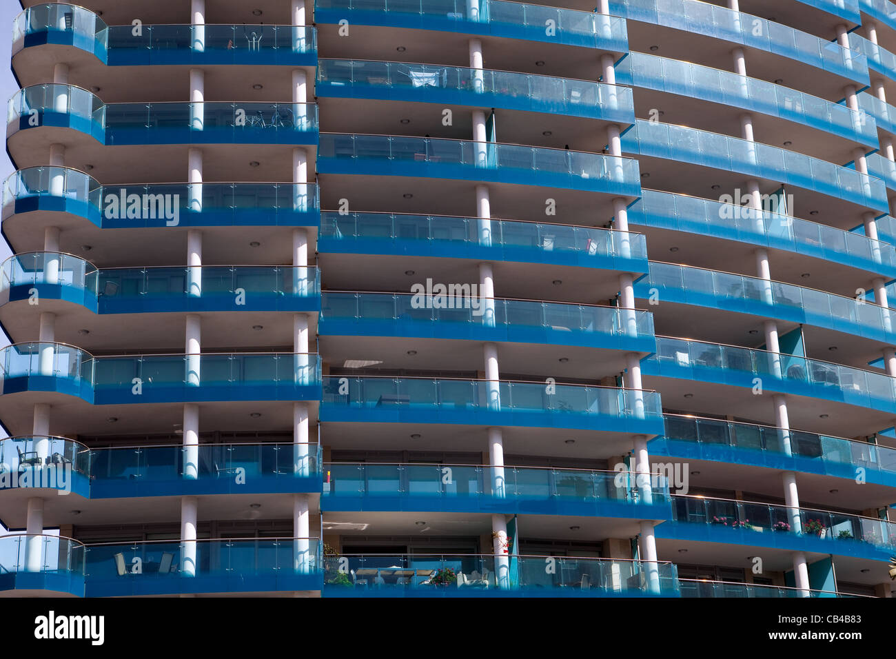 Neu gebaute Wohnungen Gibraltar Stockfoto