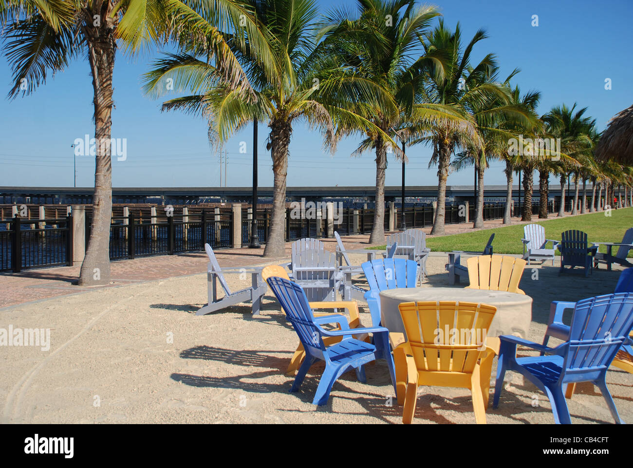 Harborwalk, Punta Gorda, FL Stockfoto