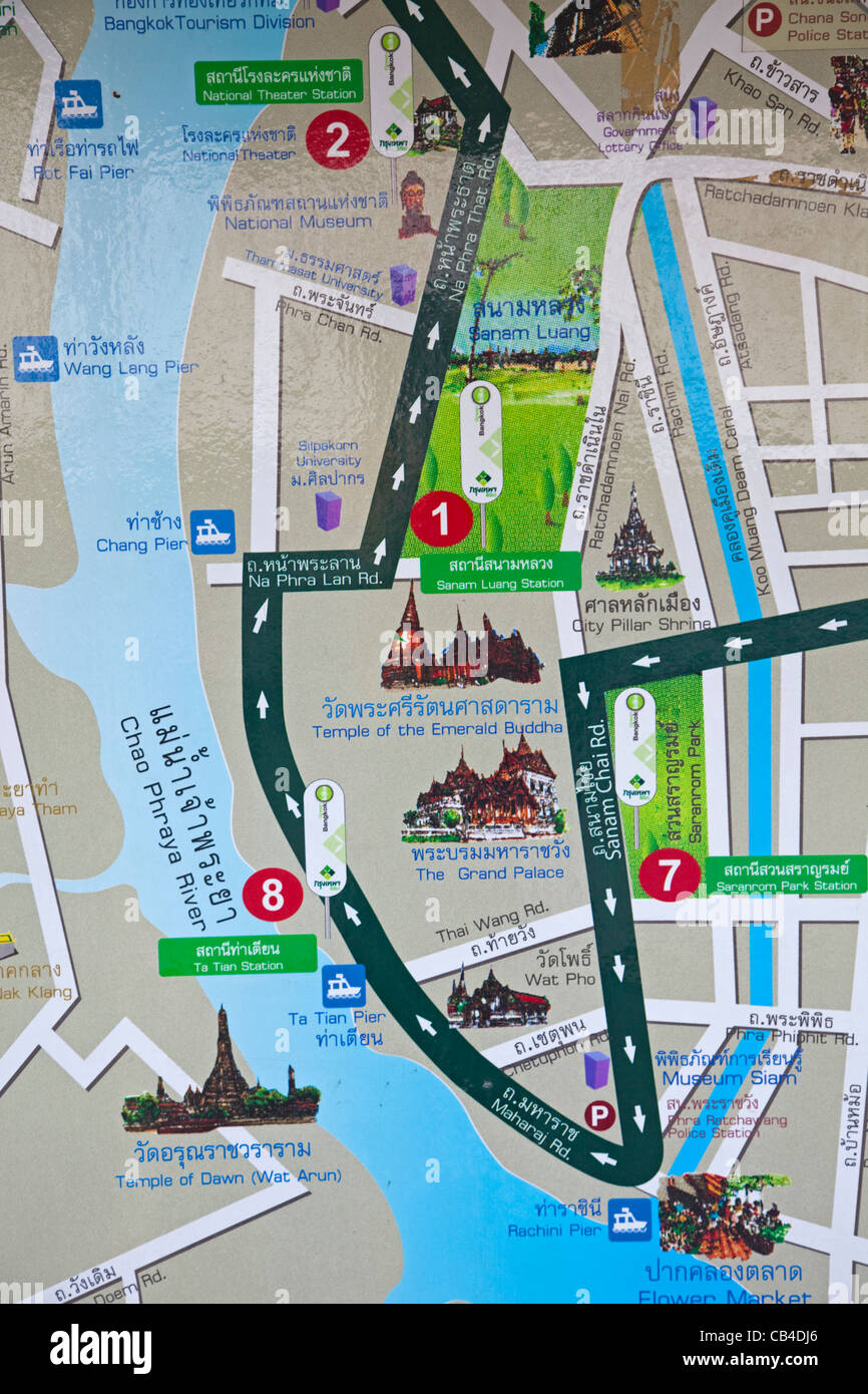 Bangkok map -Fotos und -Bildmaterial in hoher Auflösung – Alamy