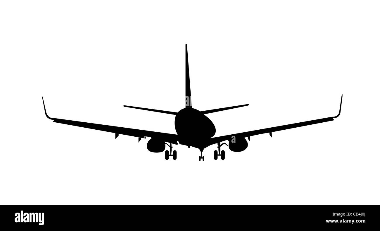 Realistische Darstellung Flugzeug - Vektor Stockfoto