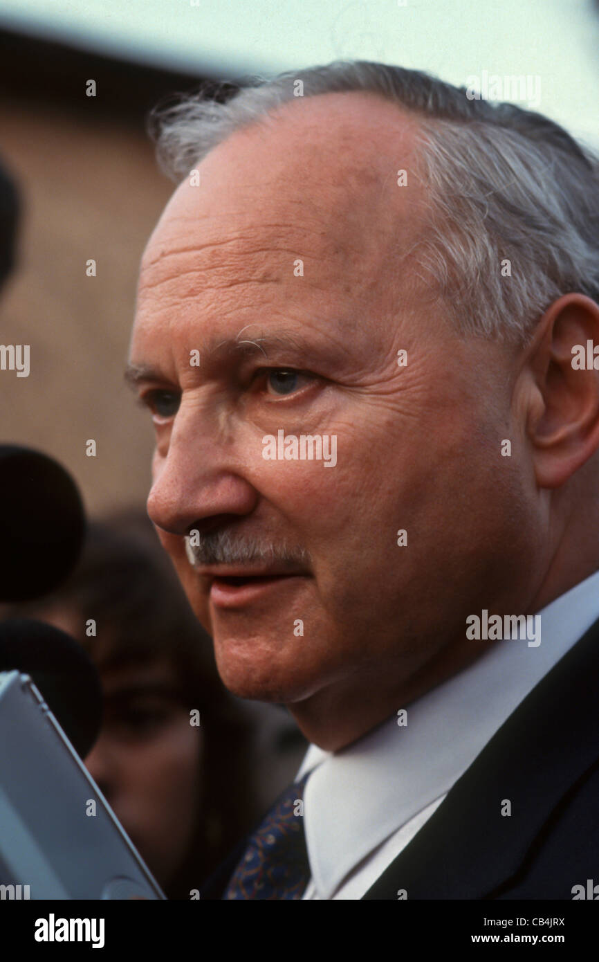UN-Konferenz über Umwelt und Entwicklung, Rio De Janeiro, Brasilien, 3. bis 14. Juni 1992. Generalsekretär der Konferenz Maurice Strong. Stockfoto