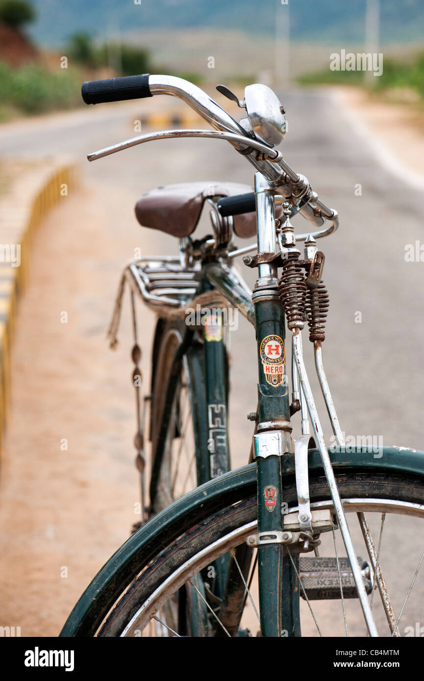Traditionelle indische Fahrrad. Andhra Pradesh, Indien Stockfoto