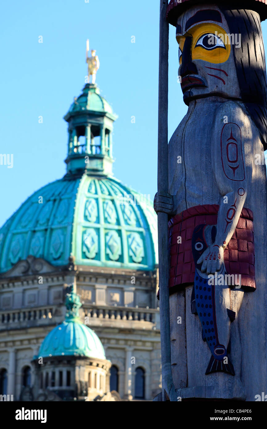 British Columbia Parlamentsgebäude, Victoria. Stockfoto