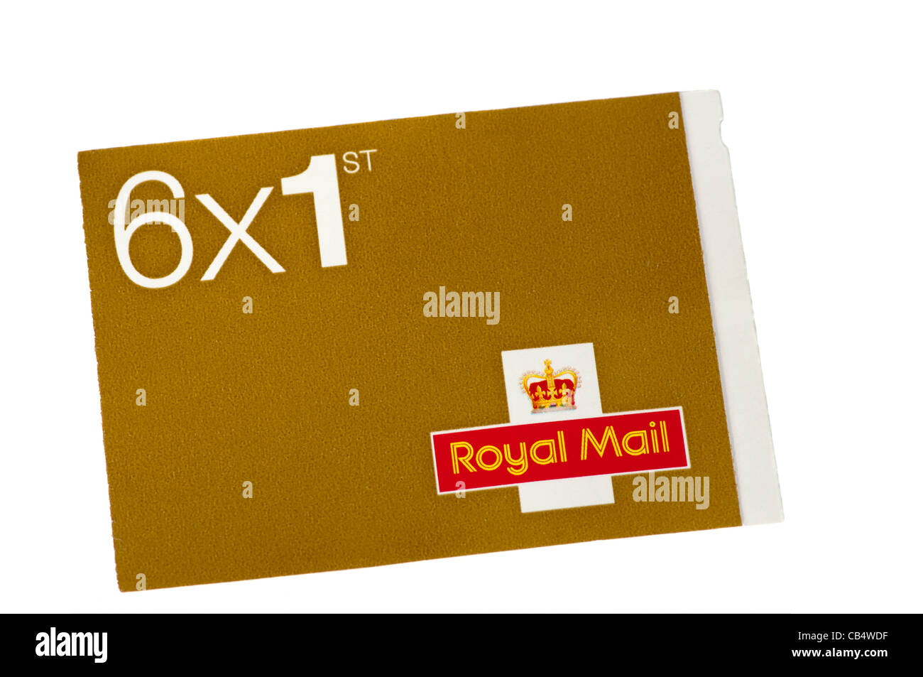 Buch von Royal Mail 6 1. First Class Briefmarken UK Stockfoto
