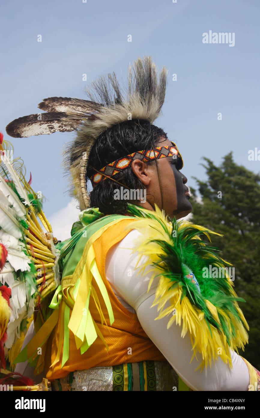 Nansemond Indianer führen traditionelle Tänze-Suffolk, Virginia Stockfoto