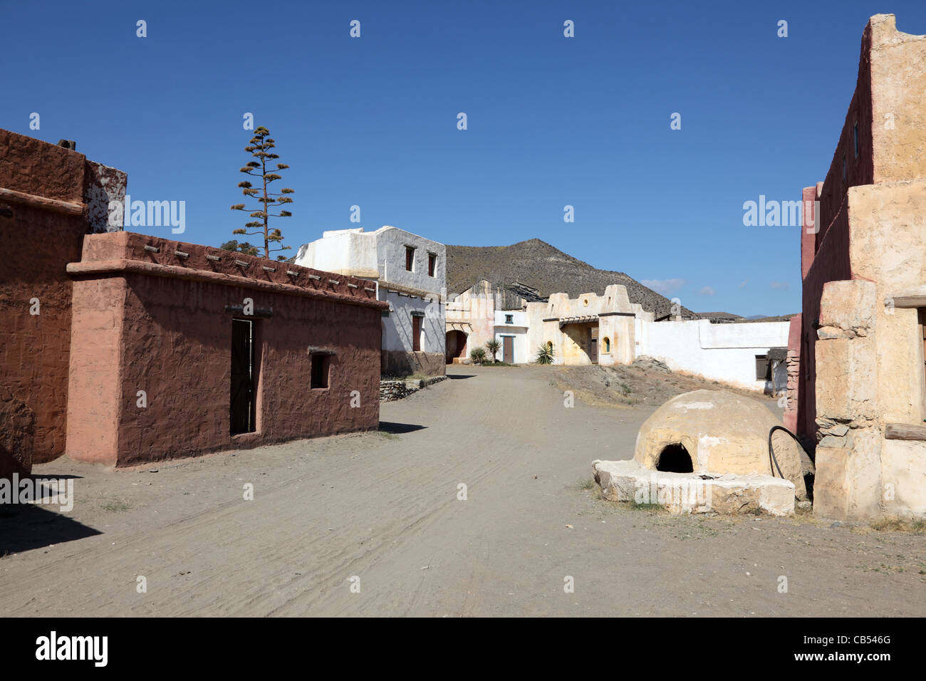 Eine verlassene mexikanischen Pueblo-Dorf Stockfoto
