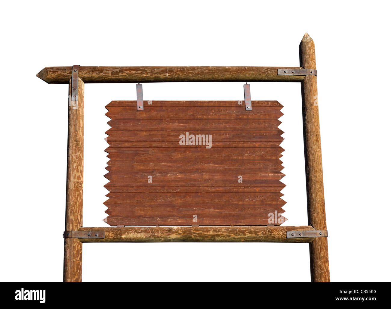 Leere wilden Westen Autobahn Nachricht Plakatwand. Stockfoto