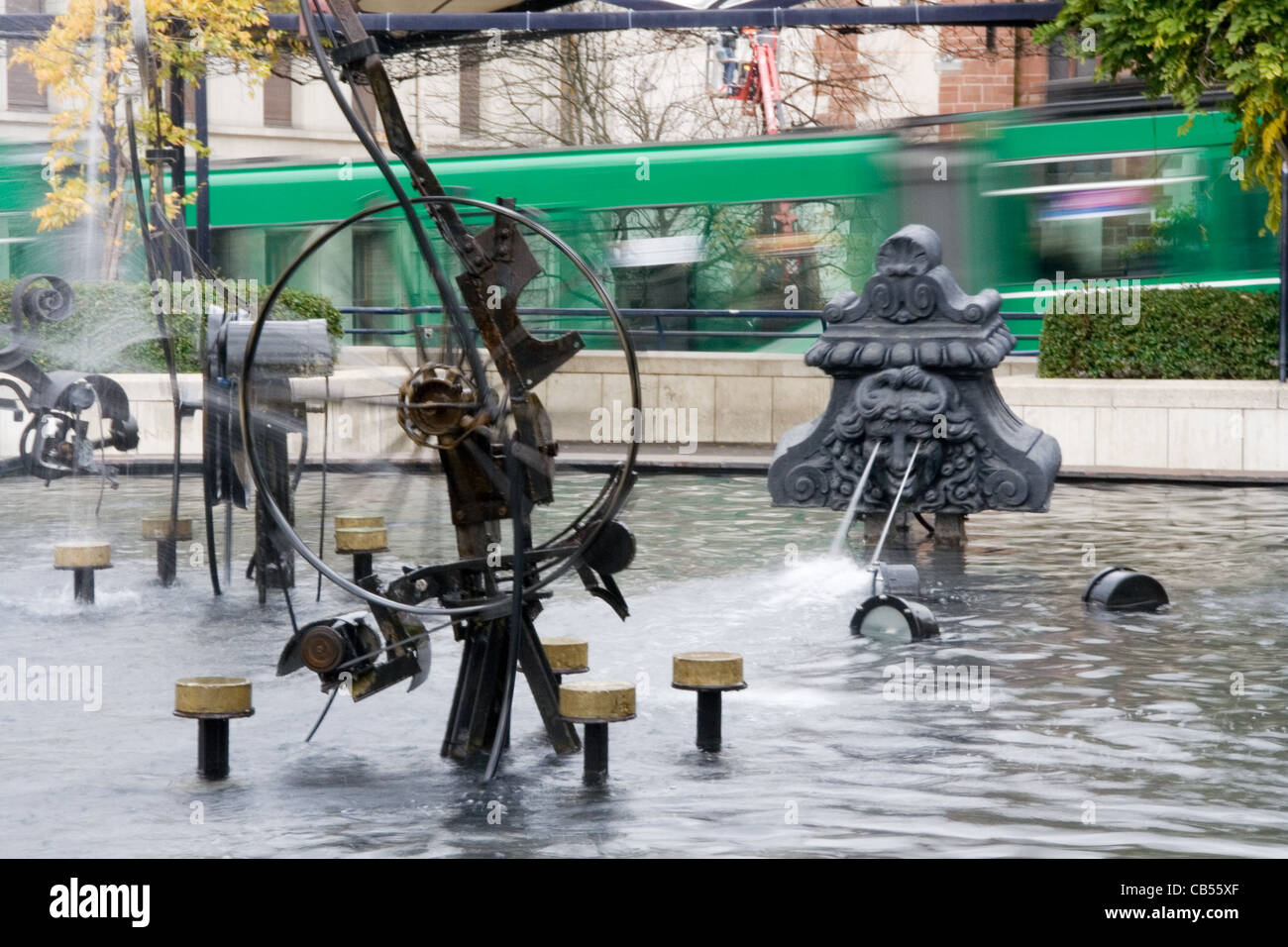Tinguely-Brunnen in Basel Stockfoto