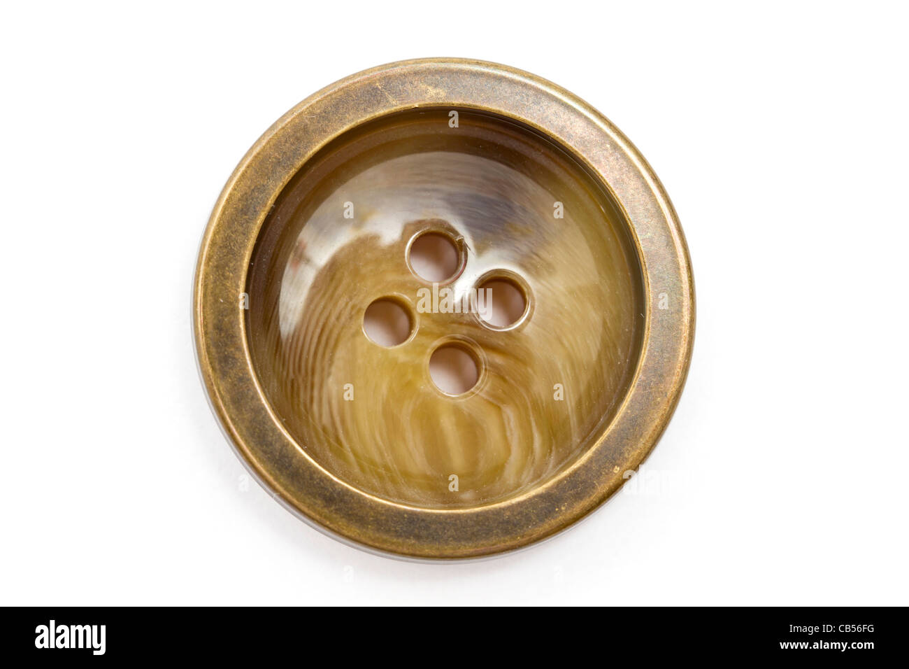 Großes Tuch Taste Closeup auf weißem Hintergrund Stockfoto