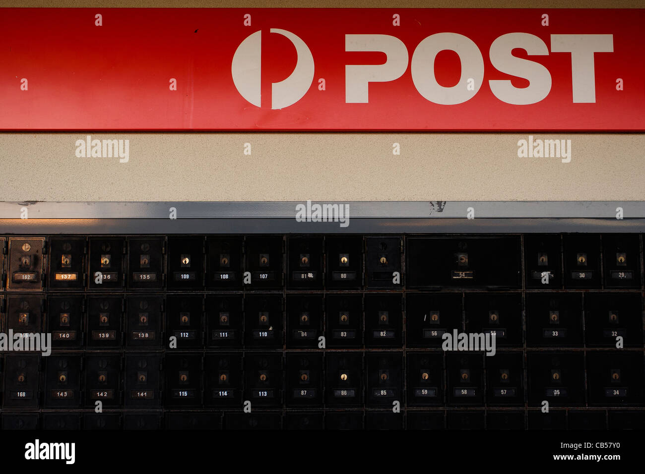 Briefkästen Stockfoto
