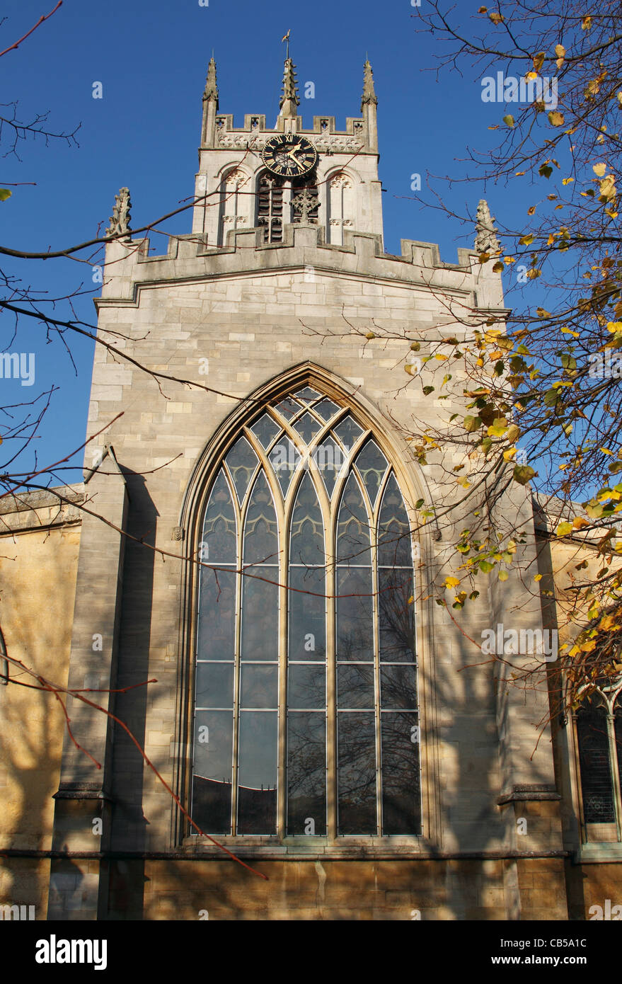 ST Mary's Pfarrkirche Melton Mowbrayhigh Stockfoto