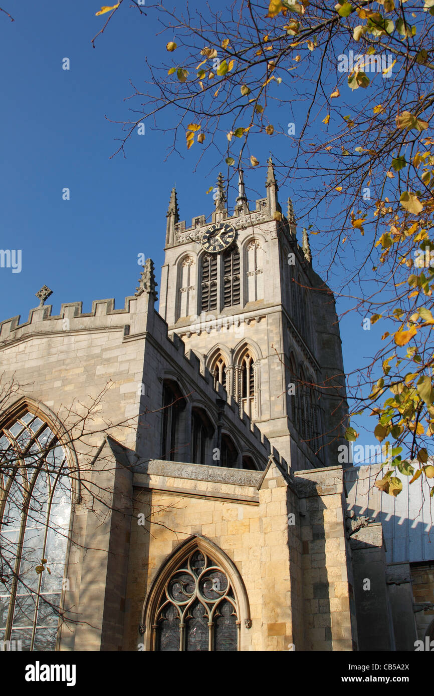 ST Mary's Pfarrkirche Melton Mowbrayhigh Stockfoto