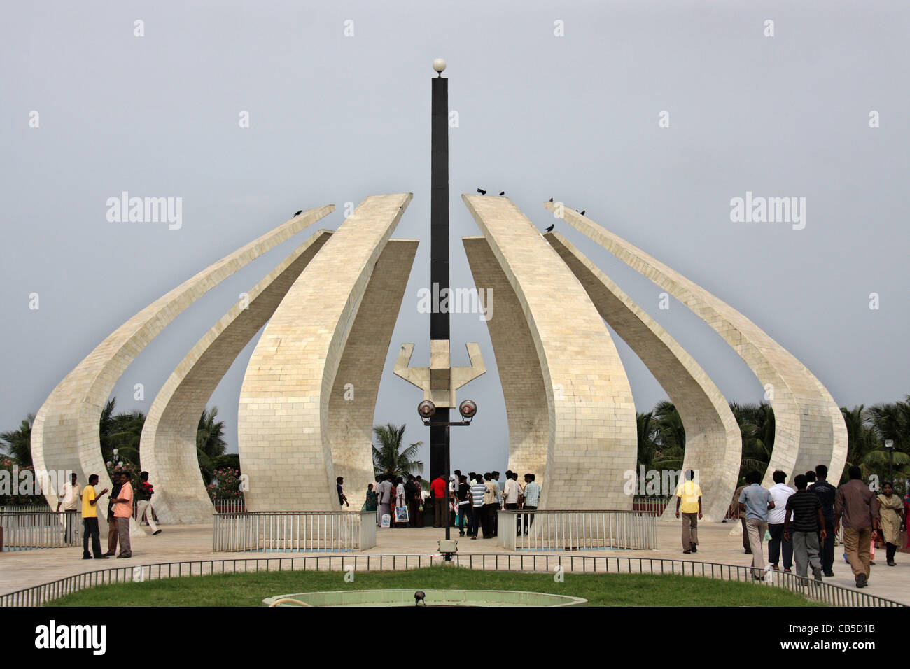 Mgr Denkmal Gebäude in Marina Strand, Chennai, Tamil Nadu, Indien, Asien Stockfoto