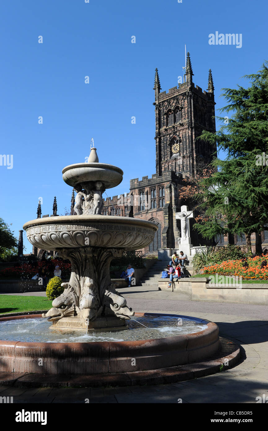 Wolverhampton Stadtzentrum St Peters Church England Uk Stockfoto