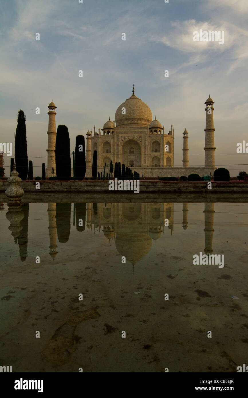 Taj Mahal Denkmal Architektur Palast heiliger Mann Stockfoto