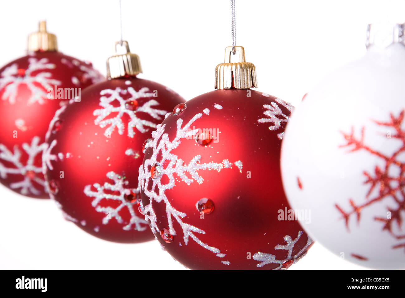 hängende Weihnachtskugel (selektive und weichen Fokus) Stockfoto