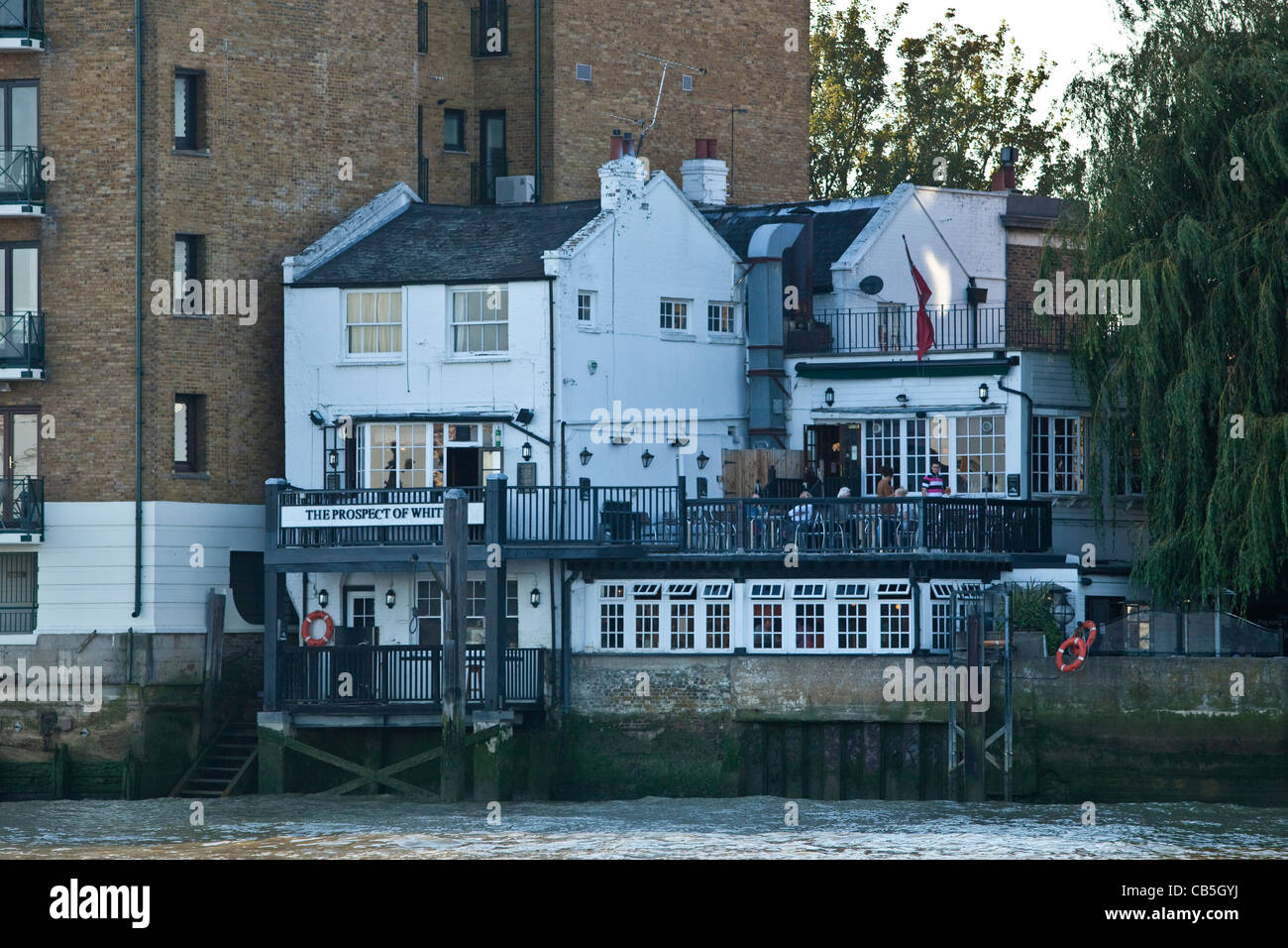 Prospect of Whitby Public House, (eines der berühmtesten Pubs in London) London, England Stockfoto